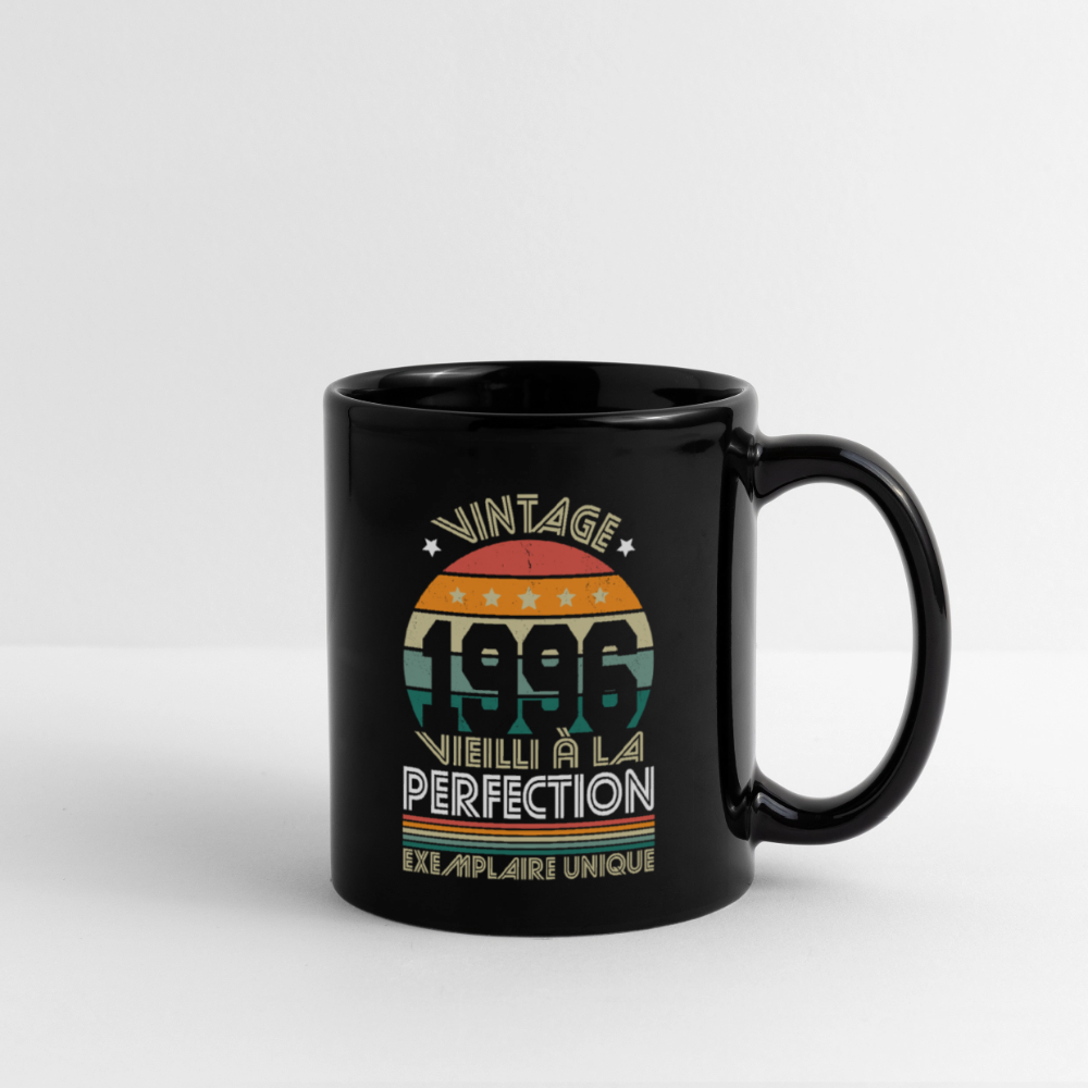 Mug anniversaire homme 30 ans – Vintage 1996 - Exemplaire unique - noir