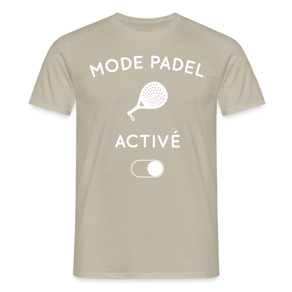 T-shirt Homme - Mode padel activé - beige sable