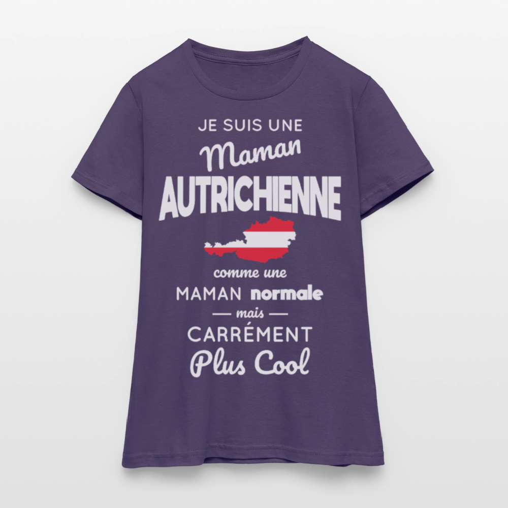 T-shirt Femme - Maman Autrichienne plus cool - violet foncé