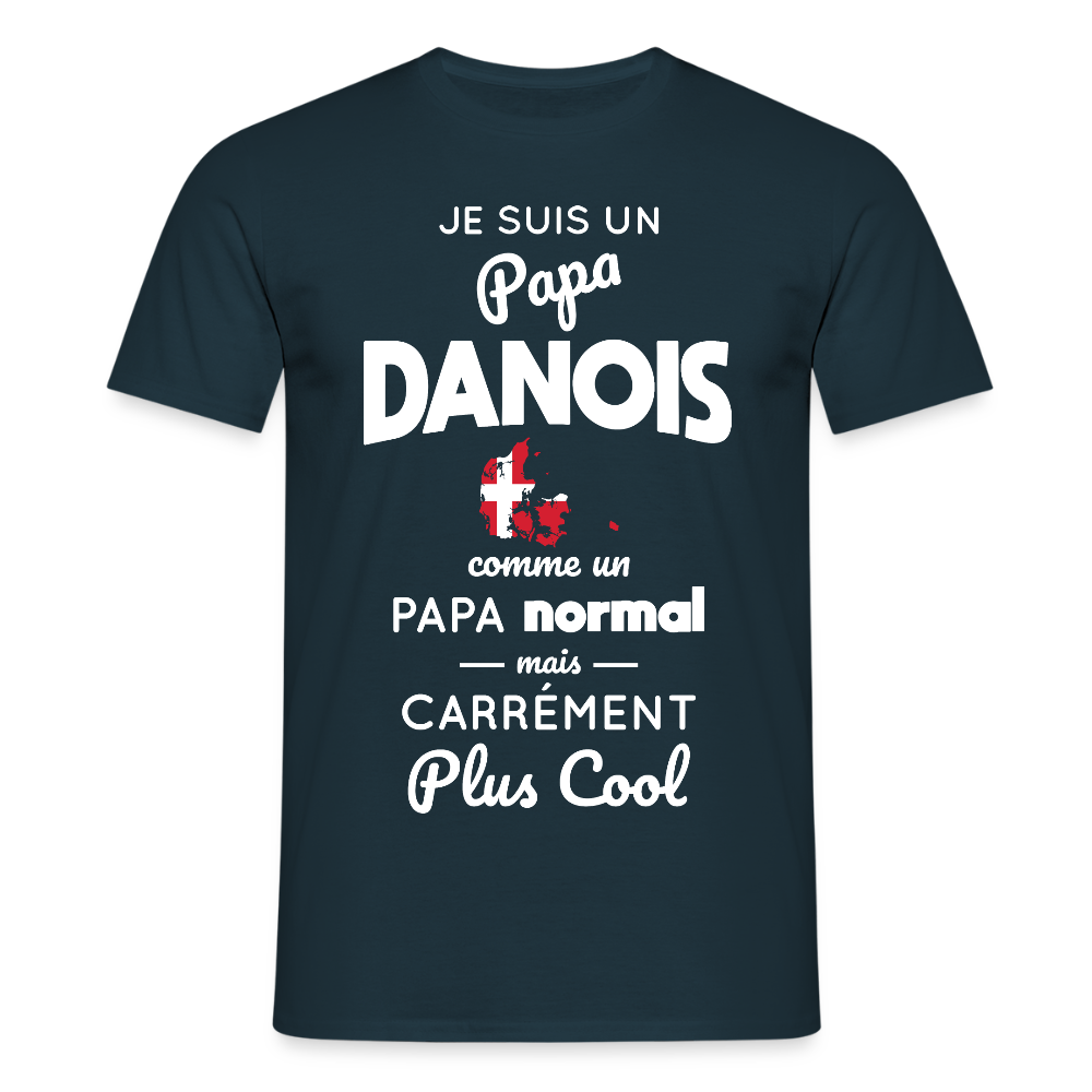 T-shirt Homme - Papa Danois Plus Cool - marine