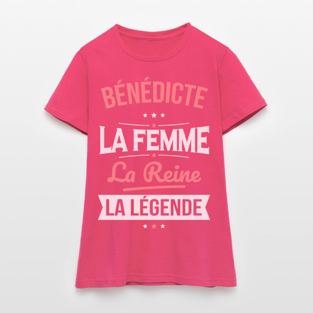T-shirt Femme - Bénédicte - la Femme - la Reine - la Légende - rose azalée