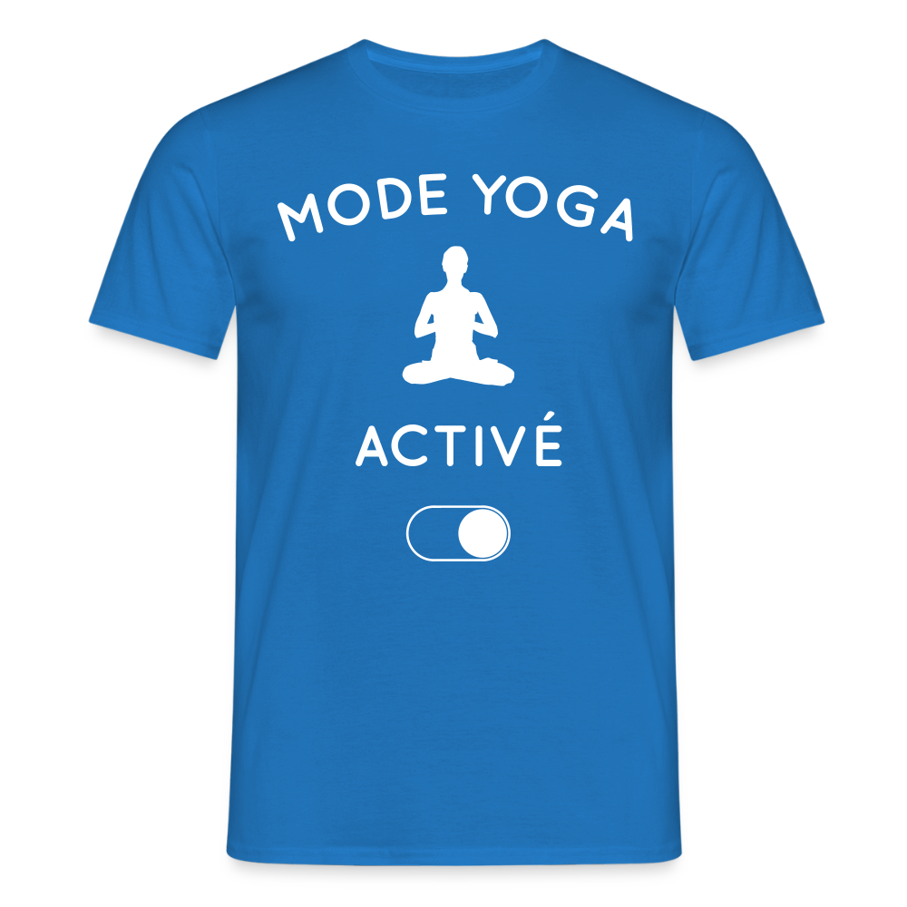 T-shirt Homme - Mode yoga activé - bleu royal