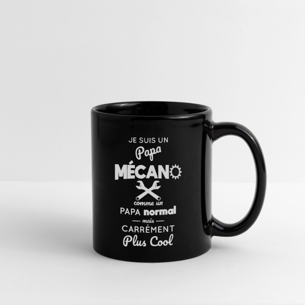 Mug uni - Papa mécano plus cool - noir