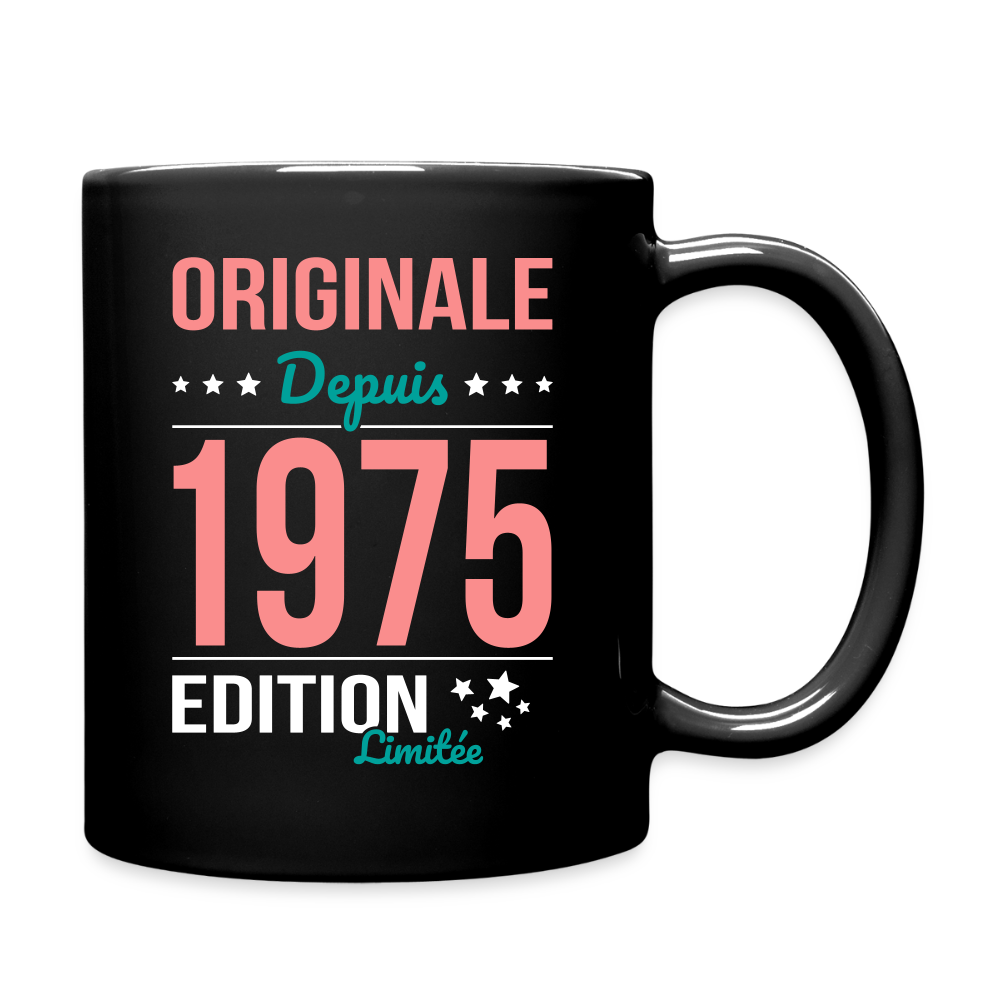 Mug uni - Anniversaire 50 Ans - Originale depuis 1975 - noir