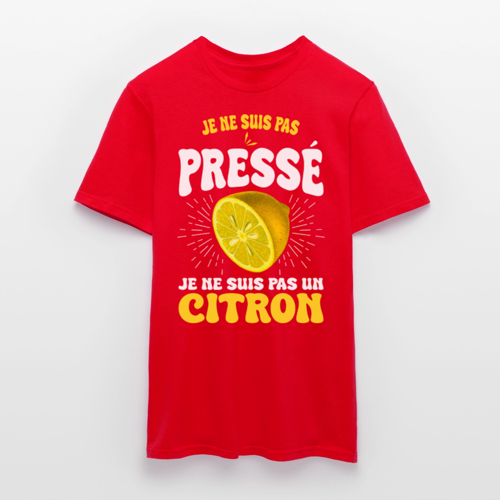 T-shirt Homme - Je ne suis pas un citron - rouge