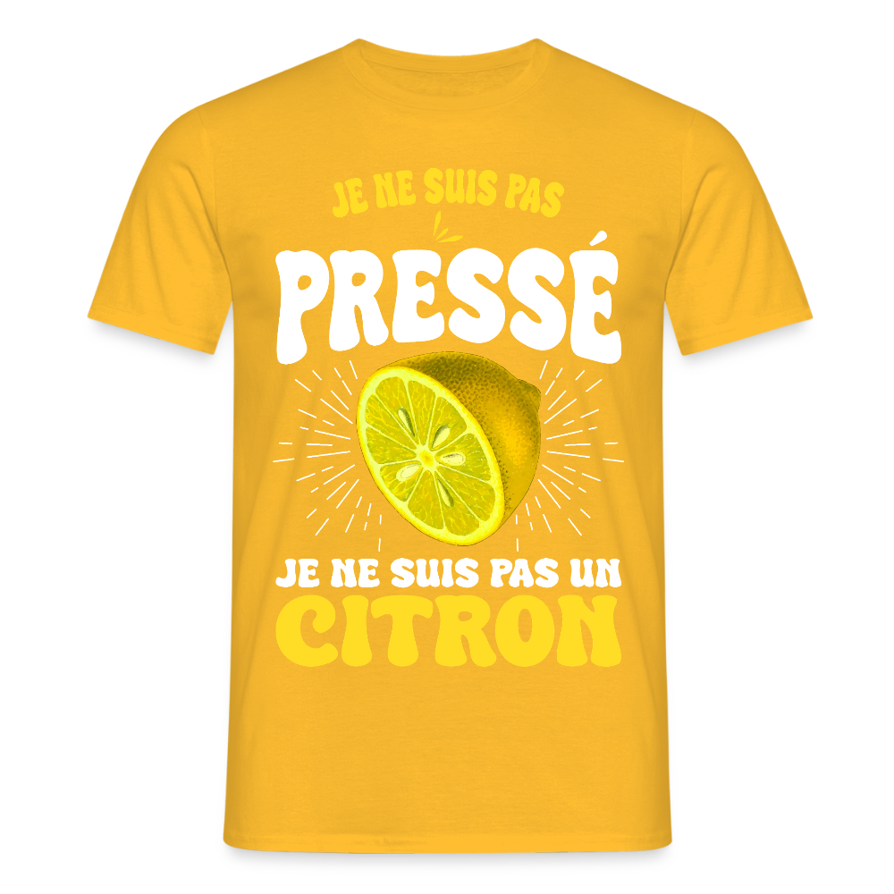 T-shirt Homme - Je ne suis pas un citron - jaune
