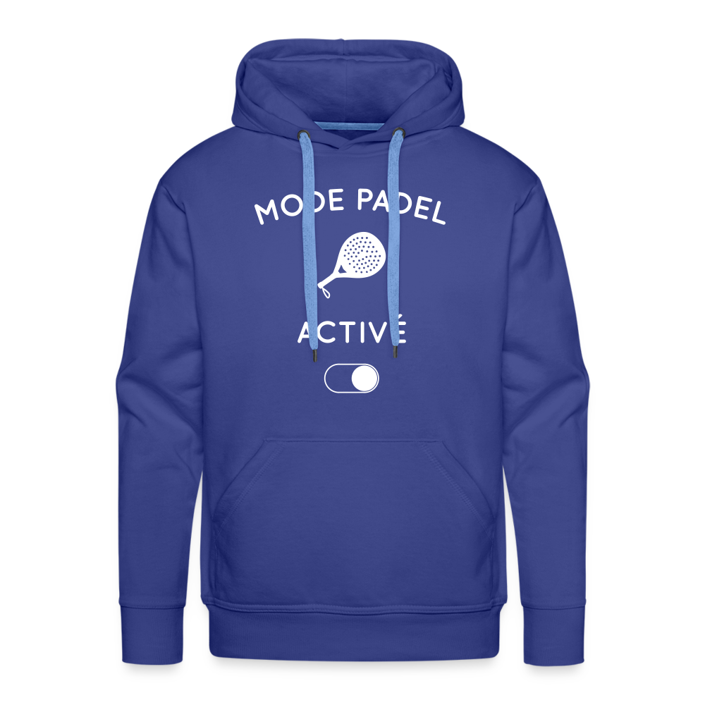 Sweat à capuche Premium Homme - Mode padel activé - bleu royal