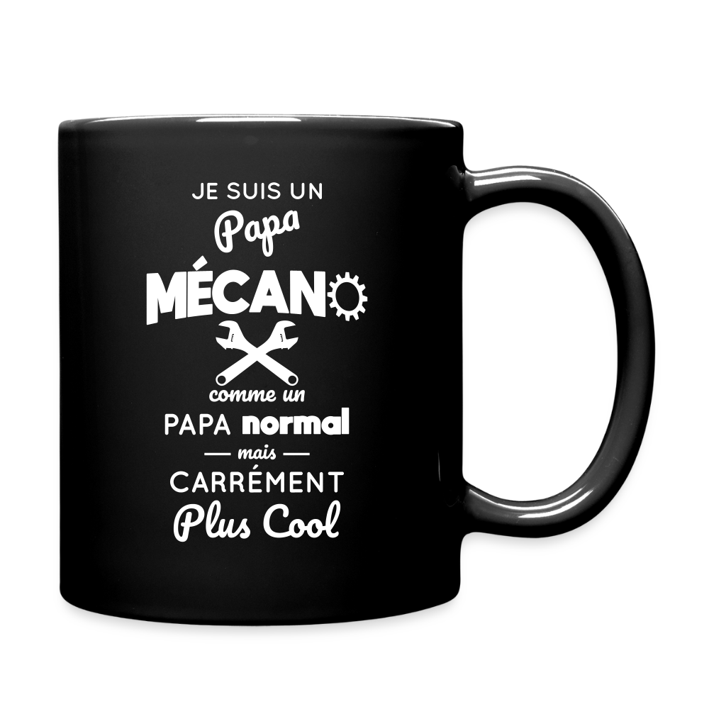 Mug uni - Papa mécano plus cool - noir