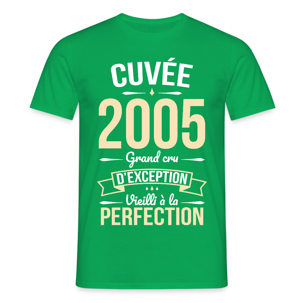 T-shirt Homme - Anniversaire 20 Ans - Cuvée 2005 - vert