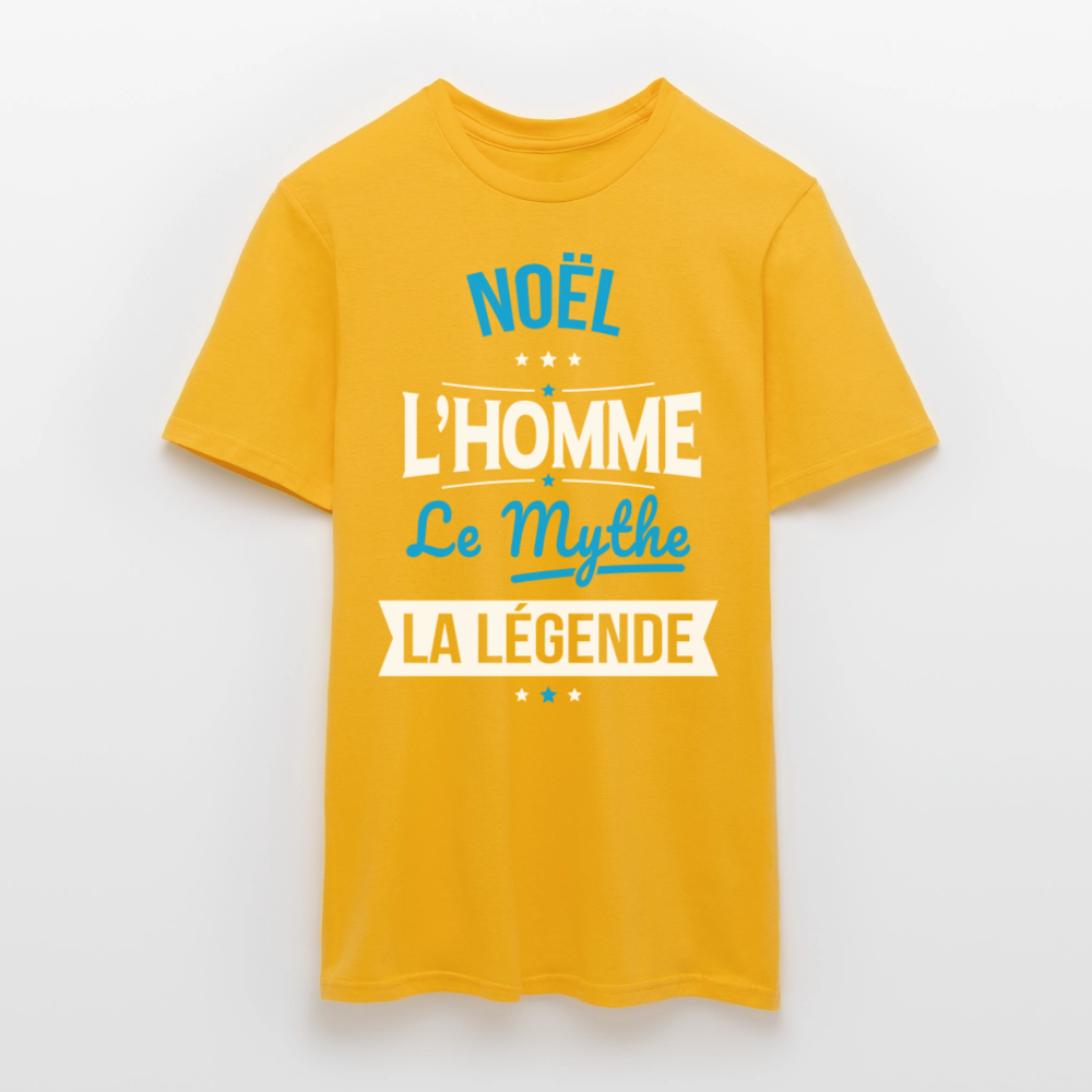 T-shirt Homme - Noël - l'Homme - le Mythe - la Légende - jaune