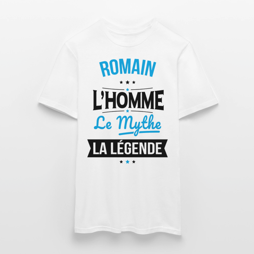 T-shirt Homme - Romain - l'Homme - le Mythe - la Légende - blanc