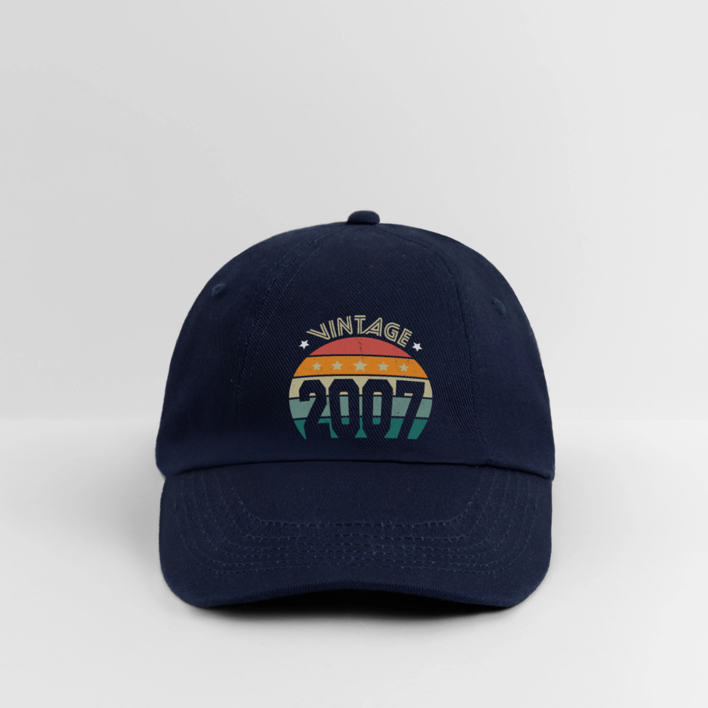 Casquette classique - Anniversaire 18 Ans - Vintage 2007 - bleu/bleu