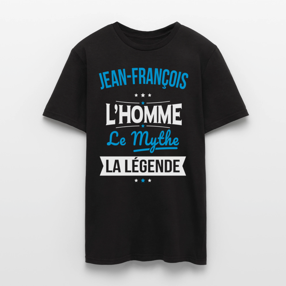 T-shirt Homme - Jean-François - l'Homme - le Mythe - la Légende - noir