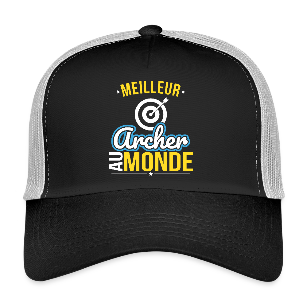 Casquette Trucker - Meilleur archer au monde - noir/gris pierre