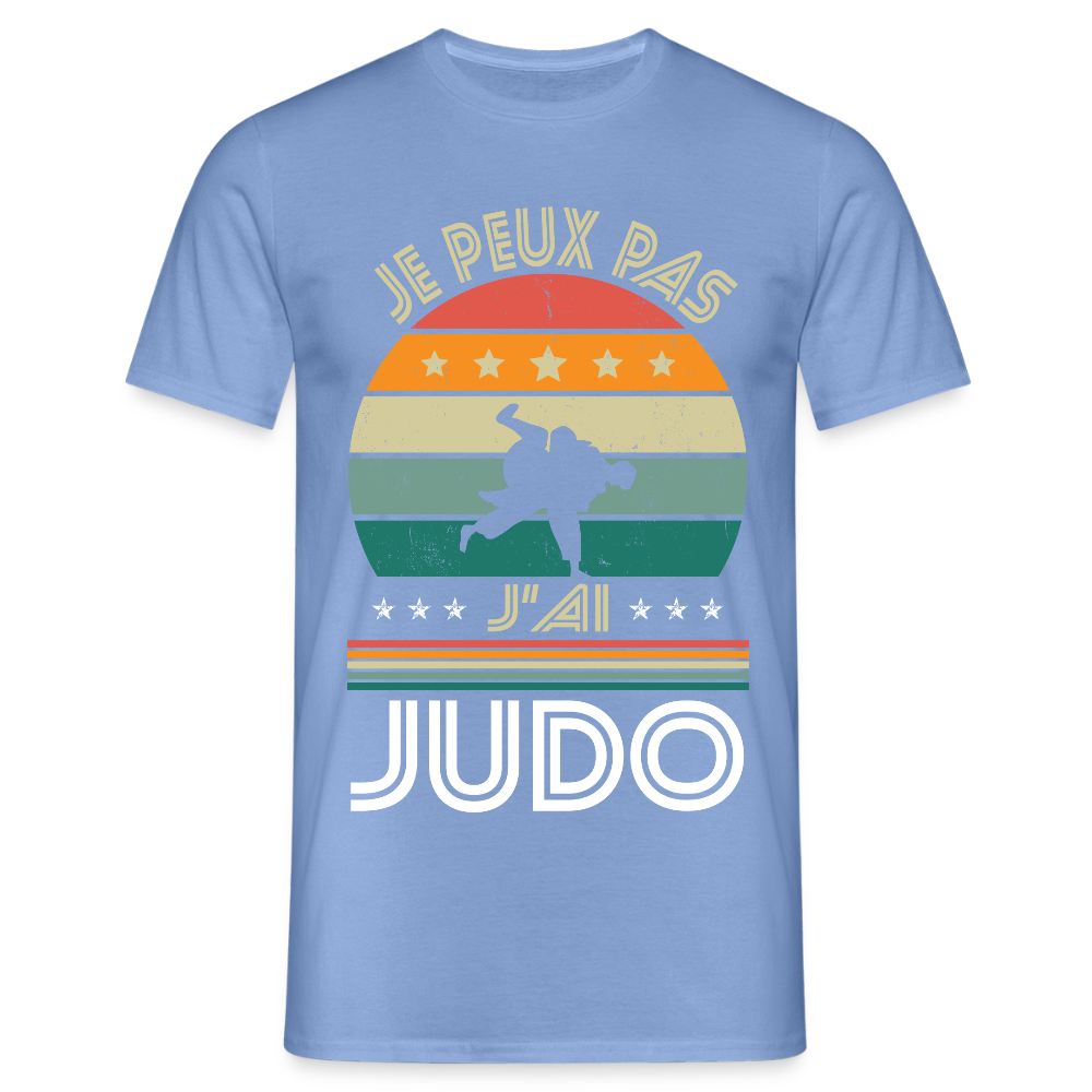 T-shirt Homme - Je peux pas j'ai Judo - carolina blue