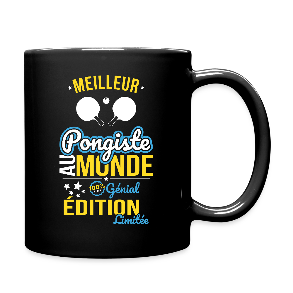 Mug uni - Meilleur Pongiste au monde - 100% génial - noir