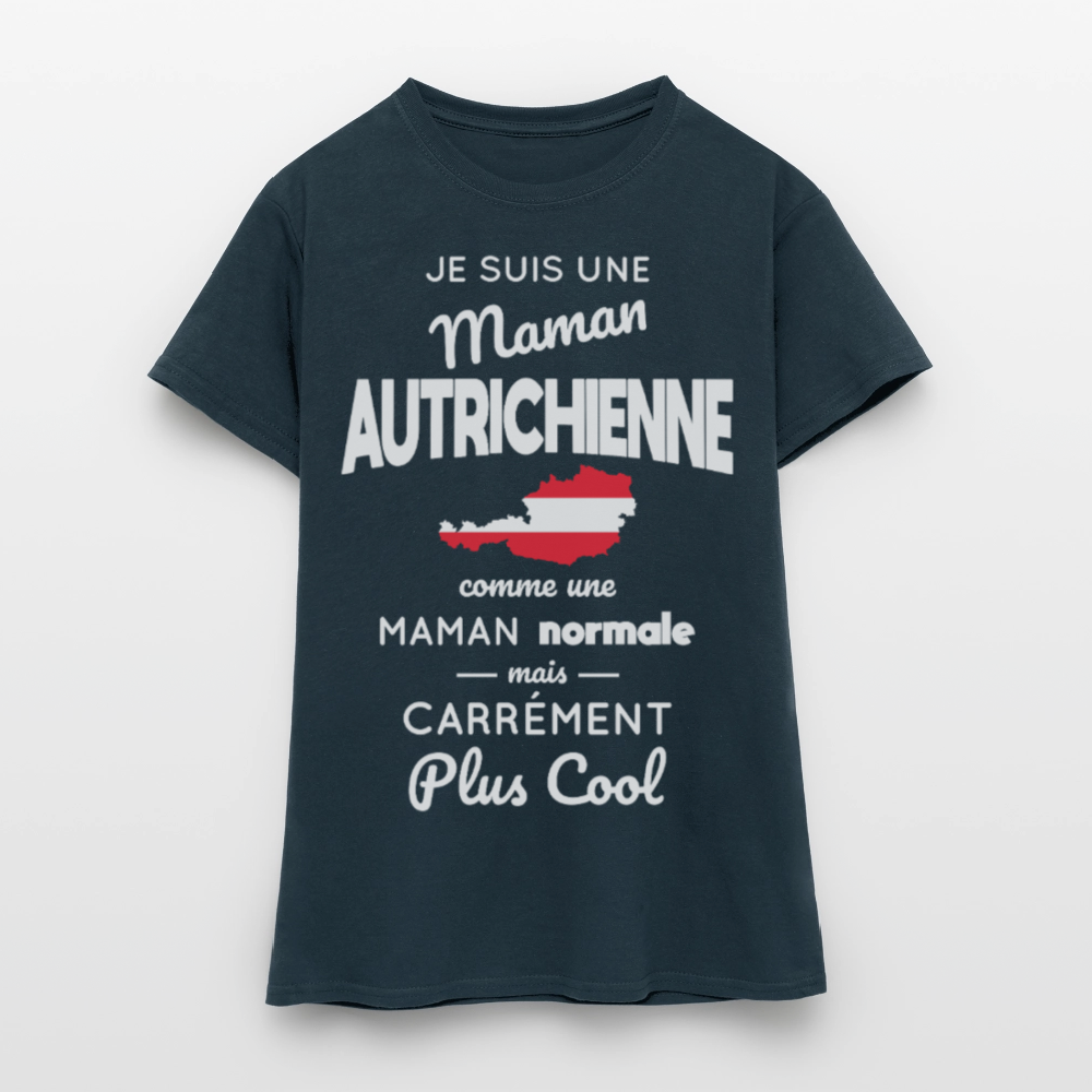 T-shirt Femme - Maman Autrichienne plus cool - marine