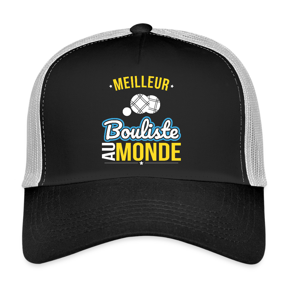 Casquette Trucker - Meilleur bouliste au monde - noir/gris pierre