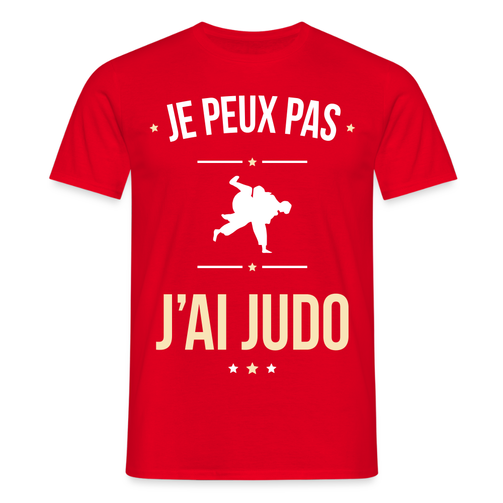 T-shirt Homme - Je peux pas j'ai Judo - rouge