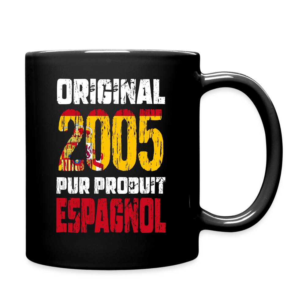 Mug uni - Anniversaire 20 Ans - Original 2005 - Pur produit Espagnol - noir