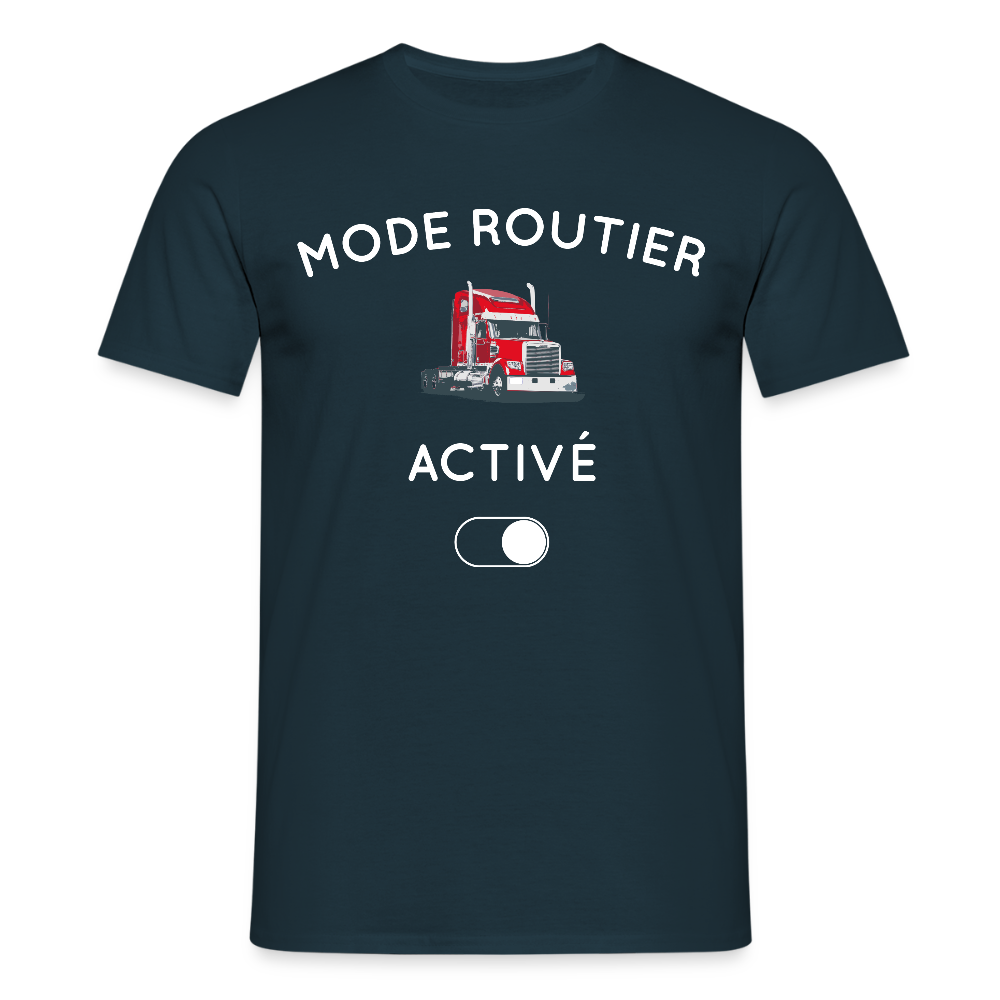 T-shirt Homme - Mode routier activé - marine