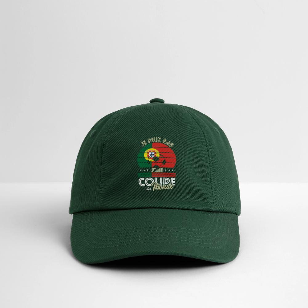 Casquette classique - Je peux pas j'ai Coupe du Monde - Portugal - vert bouteille