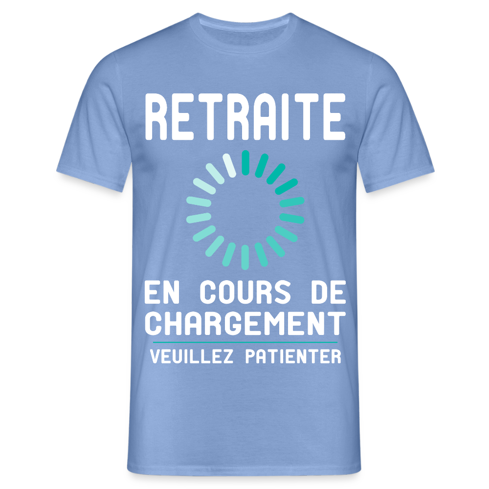 T-shirt Homme - Retraite en cours de chargement - carolina blue