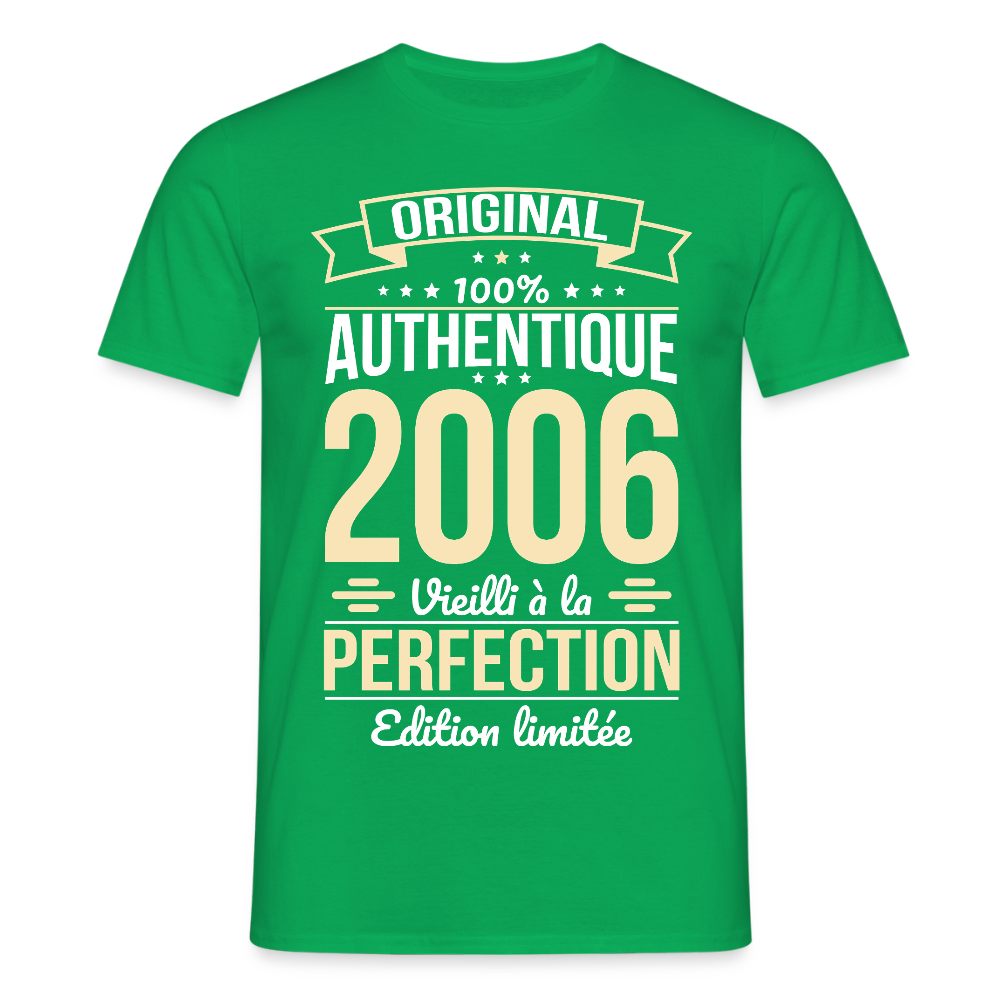 T-shirt anniversaire homme 20 ans – Original 2006 - vert