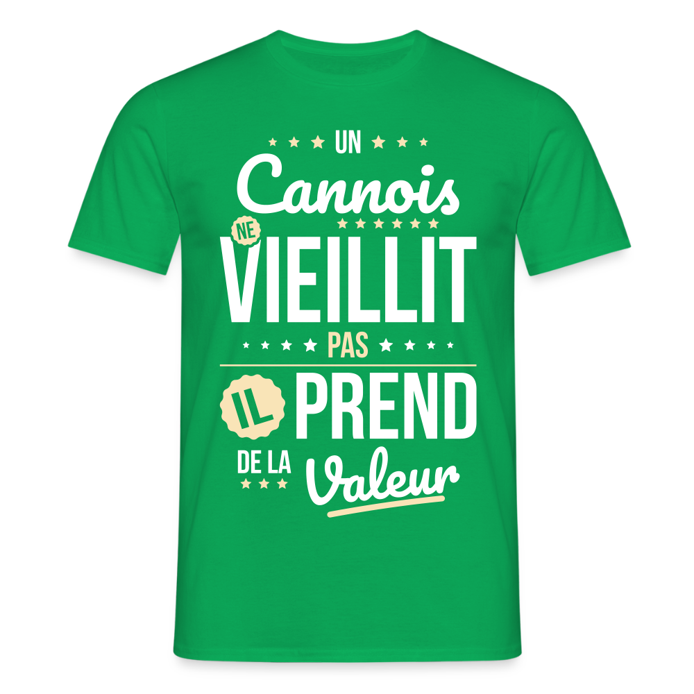 T-shirt Homme - Un Cannois ne vieillit pas - vert