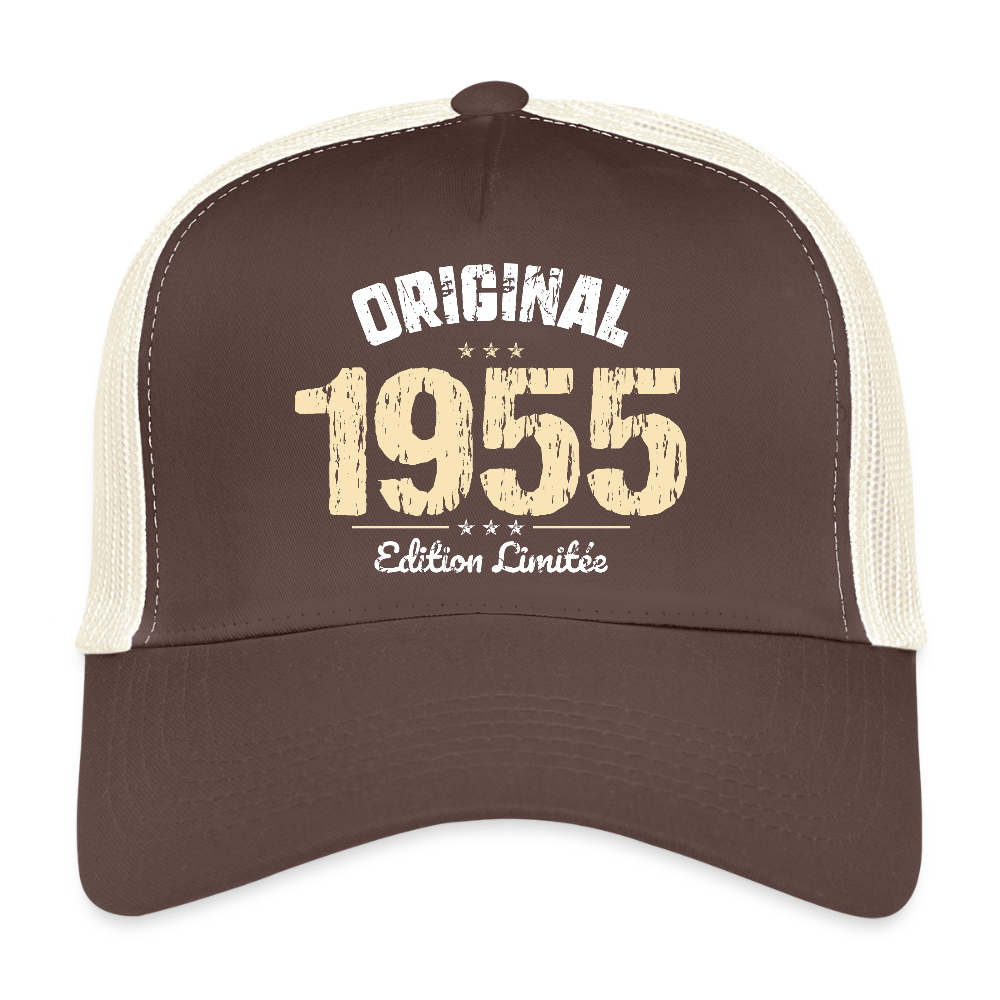 Casquette Trucker - Anniversaire 70 Ans - Original 1955 - marron/beige
