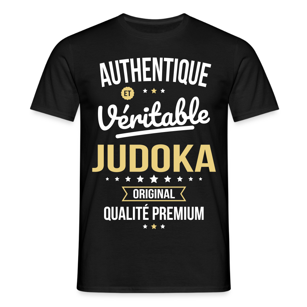 T-shirt Homme - Authentique et véritable Judoka - noir