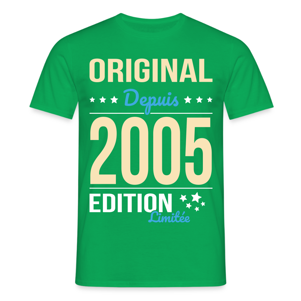 T-shirt Homme - Anniversaire 20 Ans - Original depuis 2005 - vert