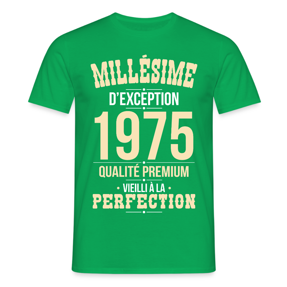 T-shirt Homme - Anniversaire 50 Ans - Millésime 1975 - vert