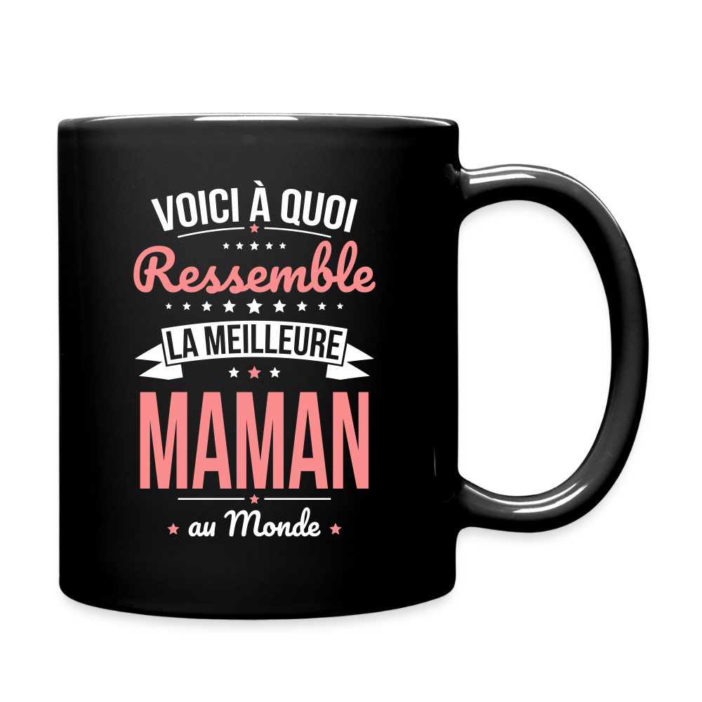 Mug uni - Voici à quoi ressemble la meilleure Maman au monde - noir