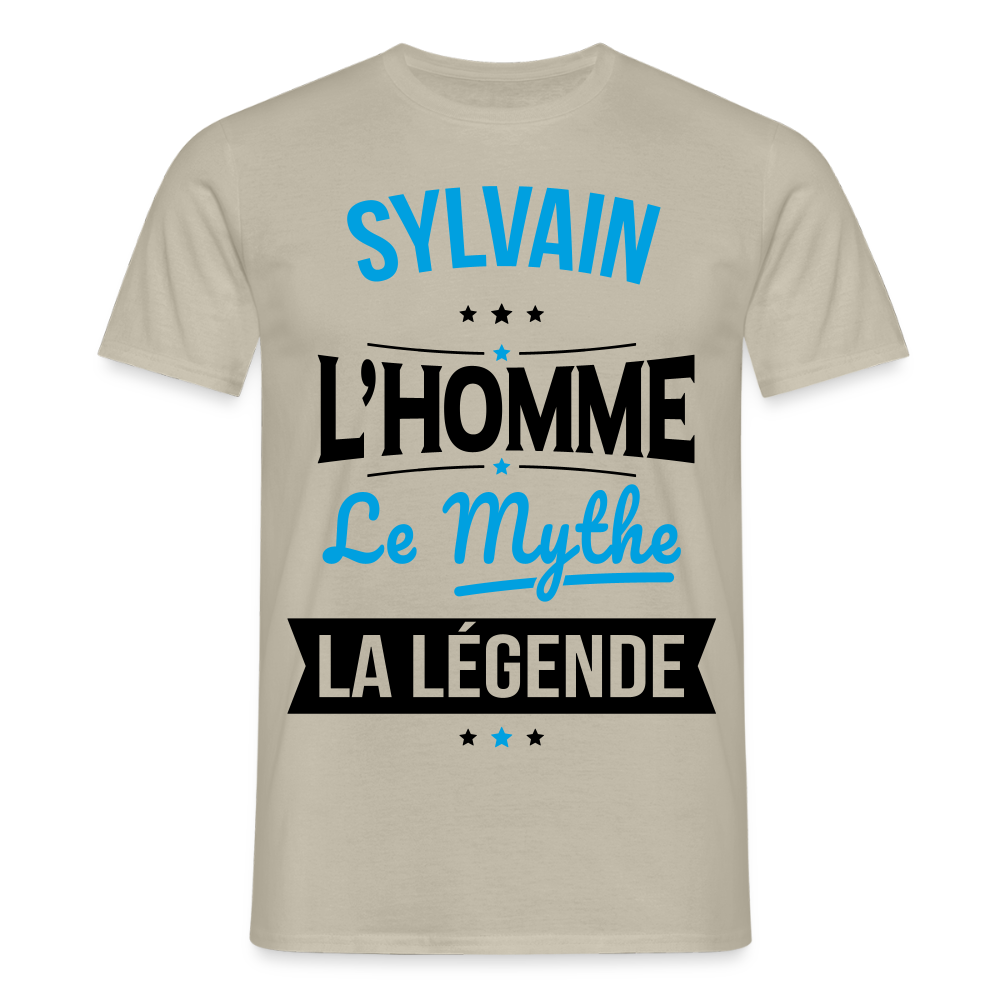 T-shirt Homme - Sylvain - l'Homme - le Mythe - la Légende - beige sable
