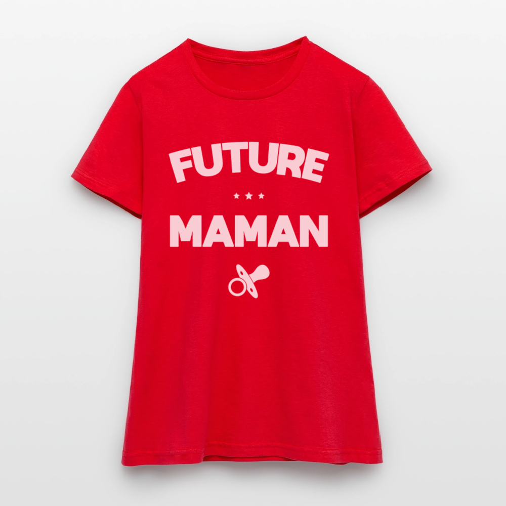 T-shirt Femme - Future Maman - rouge