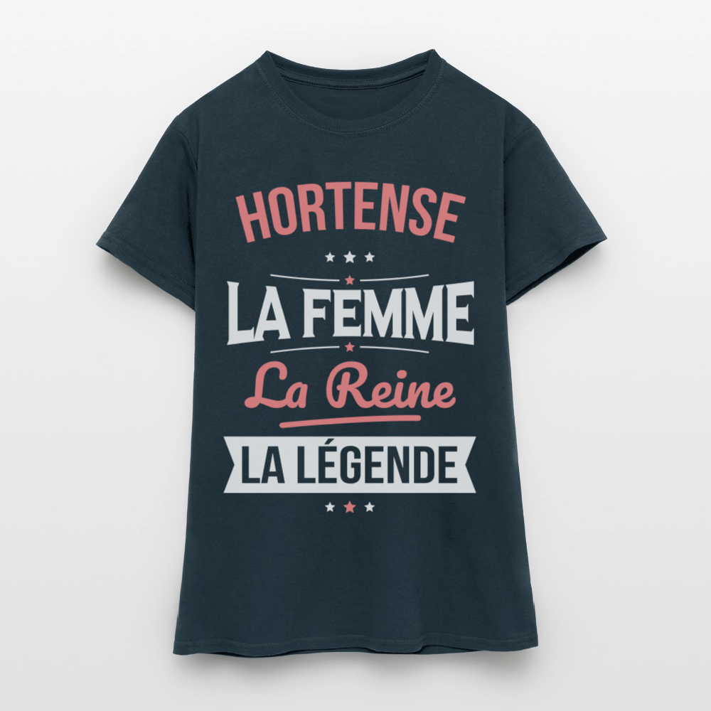 T-shirt Femme - Hortense - la Femme - la Reine - la Légende - marine