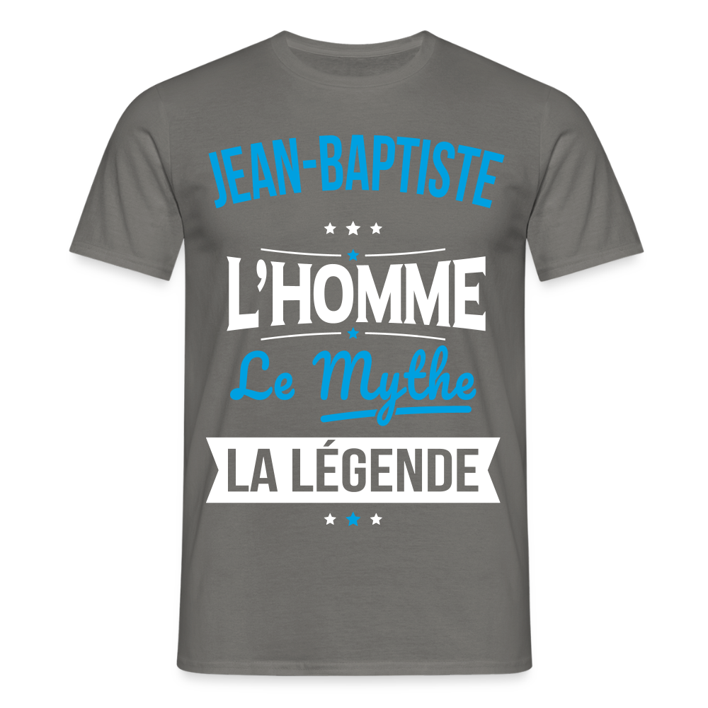 T-shirt Homme - Jean-Baptiste - l'Homme - le Mythe - la Légende - gris graphite