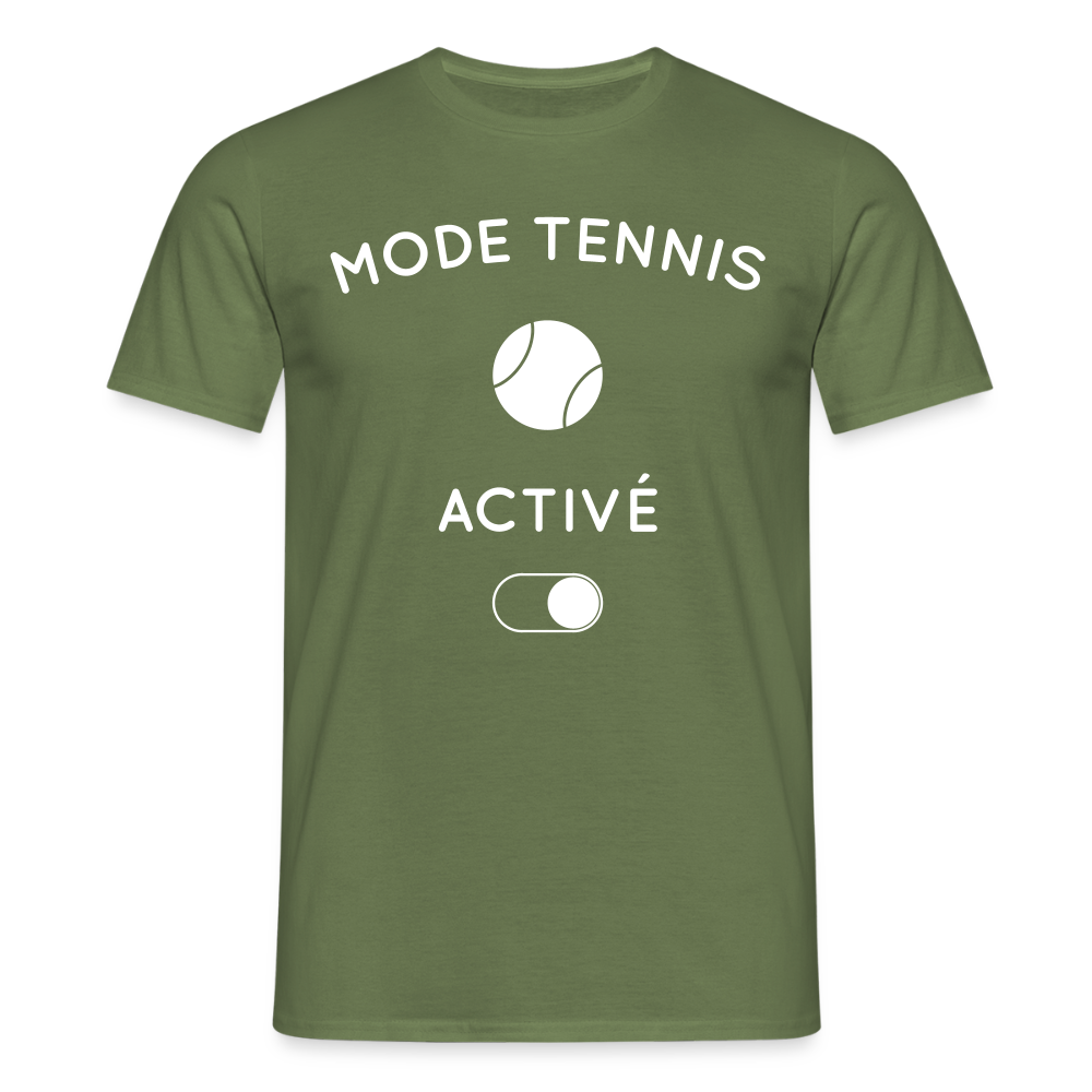 T-shirt Homme - Mode tennis activé - vert militaire