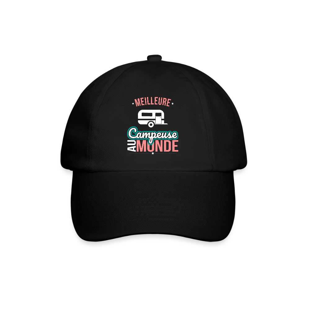 Casquette classique - Meilleure campeuse au monde - noir/noir