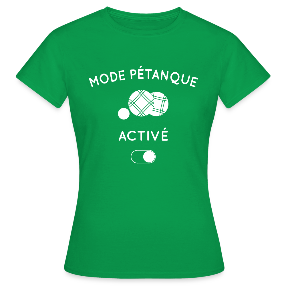 T-shirt Femme - Mode pétanque activé - vert