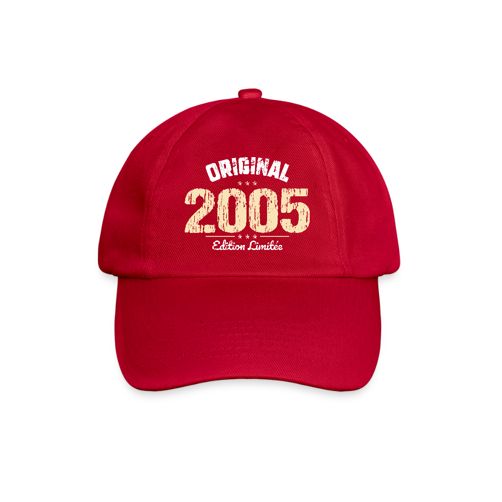Casquette classique - Anniversaire 20 Ans - Original 2005 - rouge classique