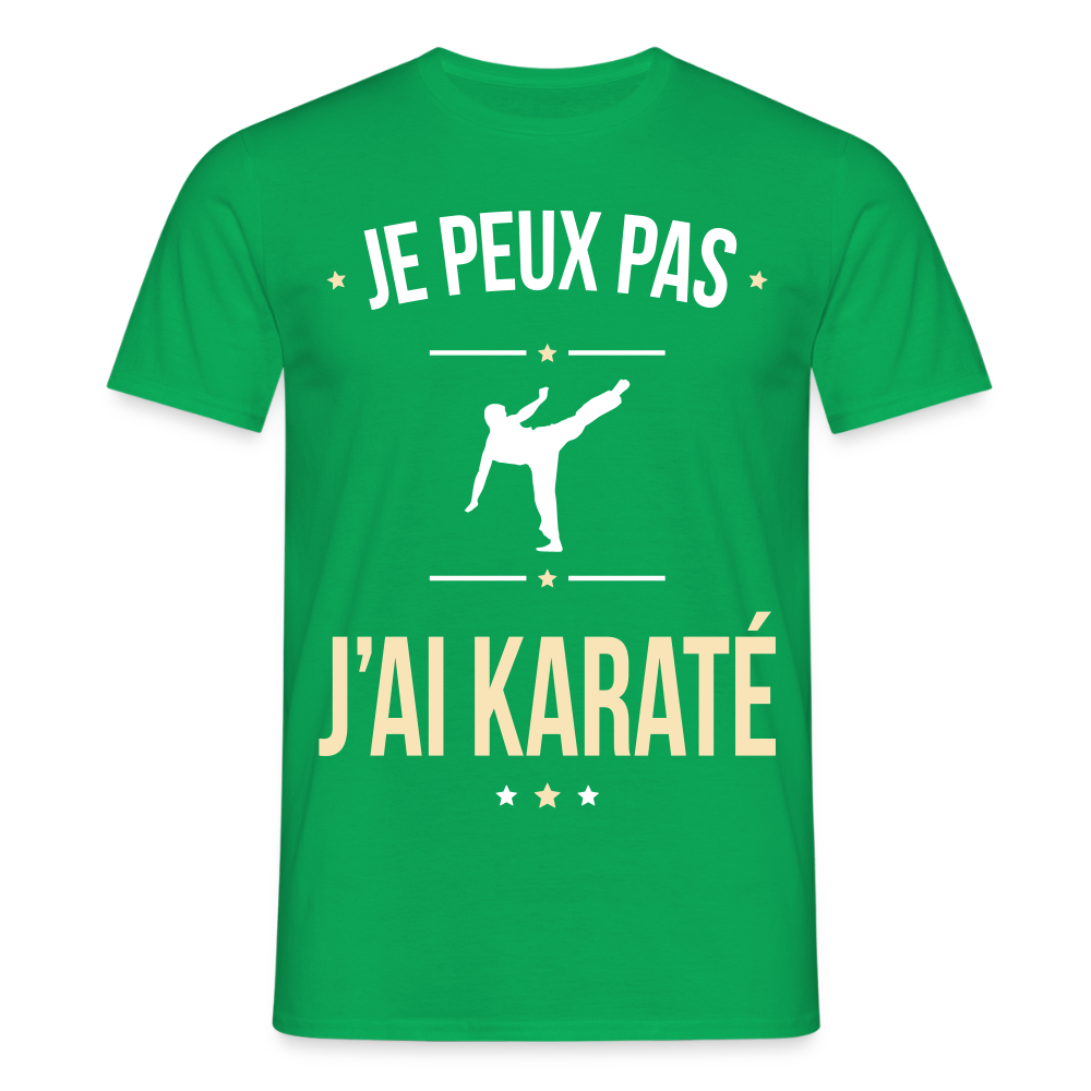 T-shirt Homme - Je peux pas j'ai Karaté - vert
