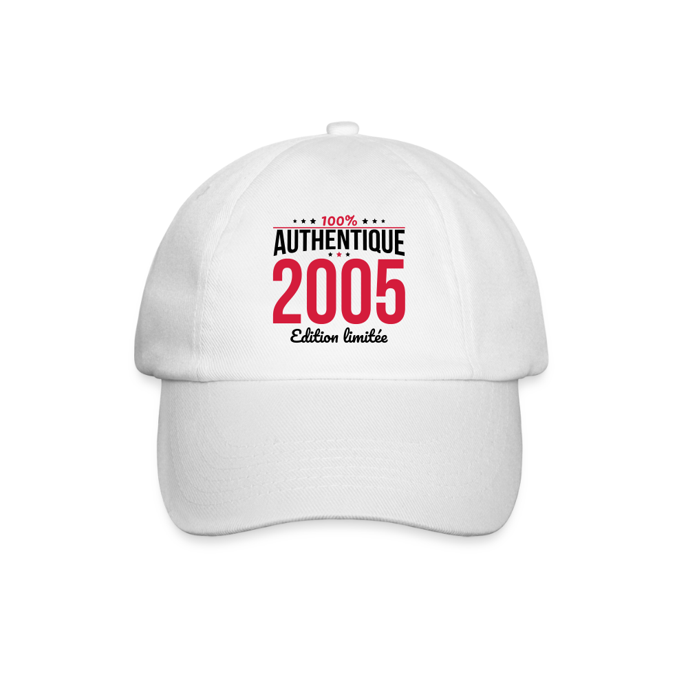Casquette classique - Anniversaire 20 Ans - 100% Authentique 2005 - blanc/blanc