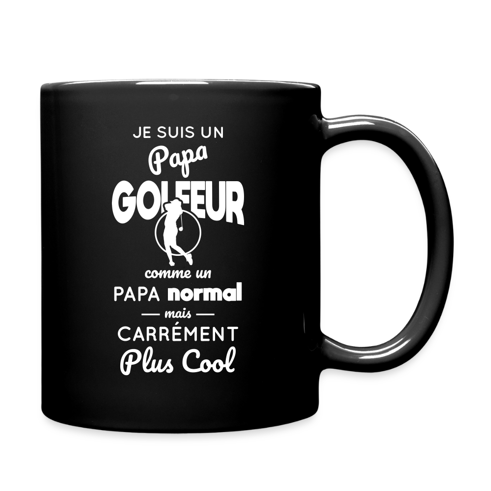 Mug uni - Papa golfeur plus cool - noir
