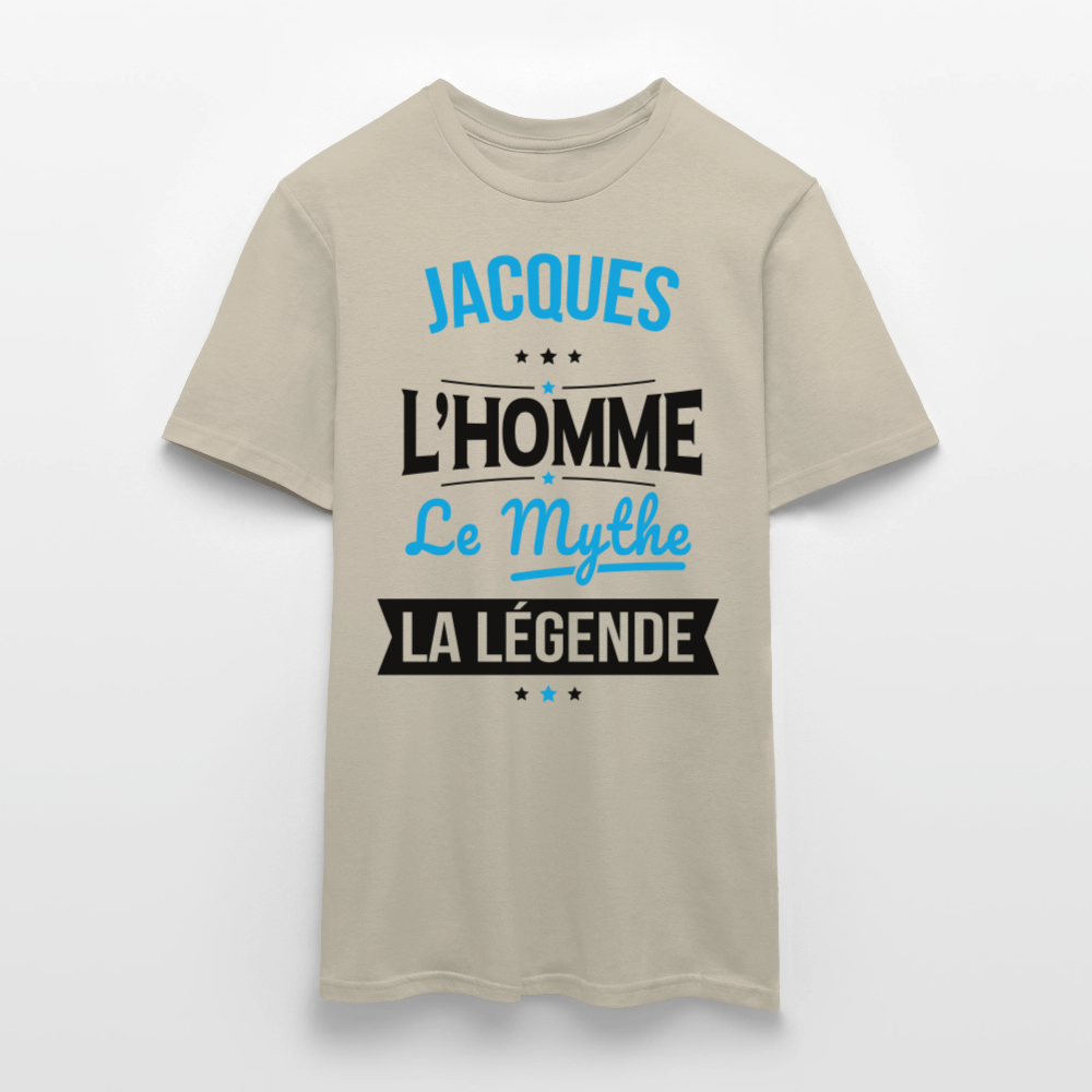 T-shirt Homme - Jacques - l'Homme - le Mythe - la Légende - beige sable