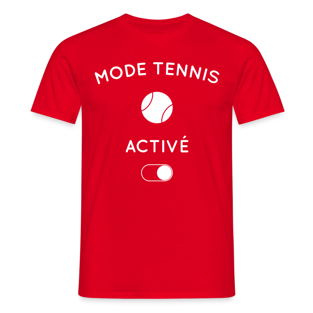 T-shirt Homme - Mode tennis activé - rouge