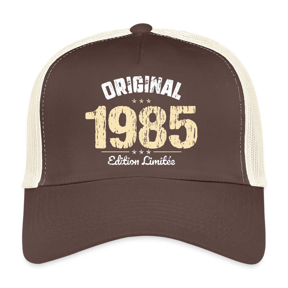 Casquette Trucker - Anniversaire 40 Ans - Original 1985 - marron/beige