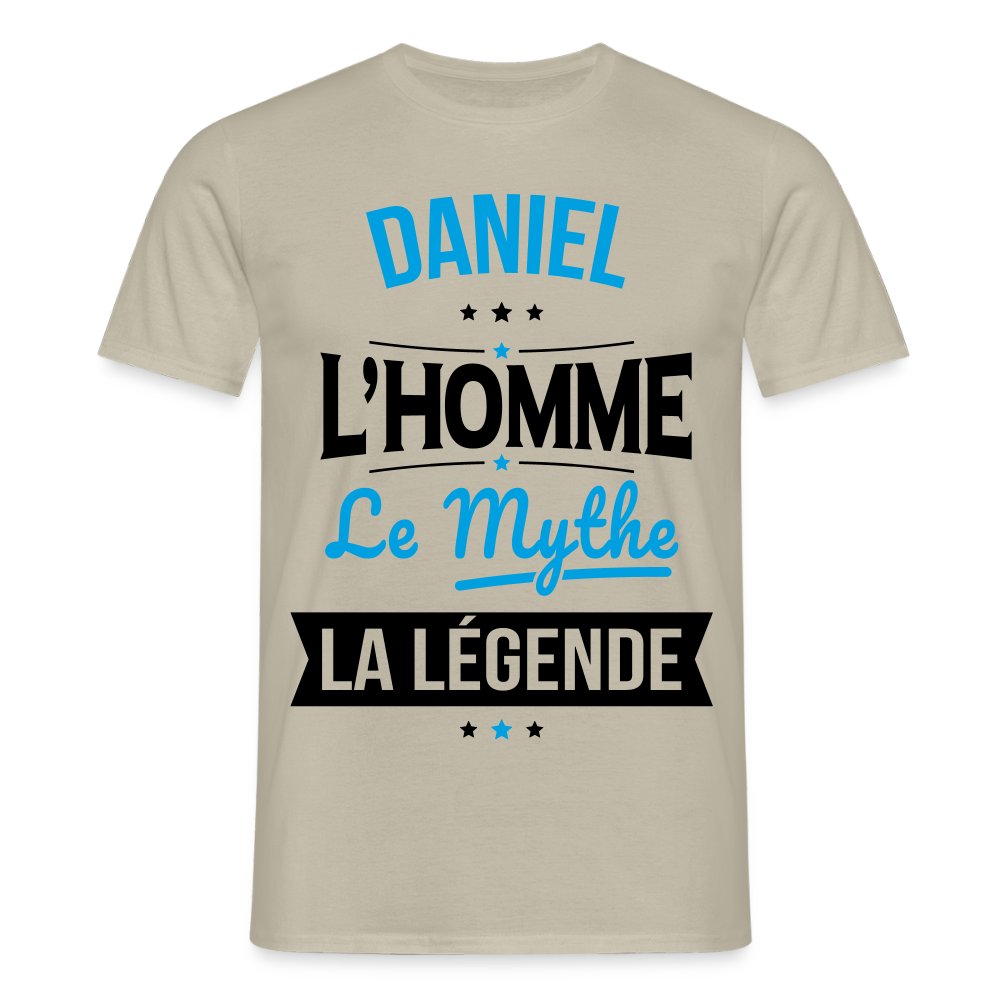 T-shirt Homme - Daniel - l'Homme - le Mythe - la Légende - beige sable