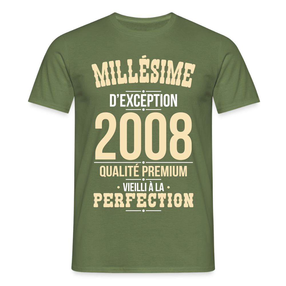 T-shirt Homme 18 Ans 2008 – Millésime d’Exception - vert militaire